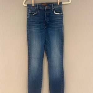 MOTHER Dark Blue skinny jeans size 26